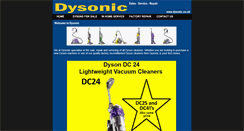 Desktop Screenshot of dysonic.co.uk