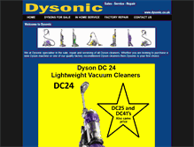 Tablet Screenshot of dysonic.co.uk